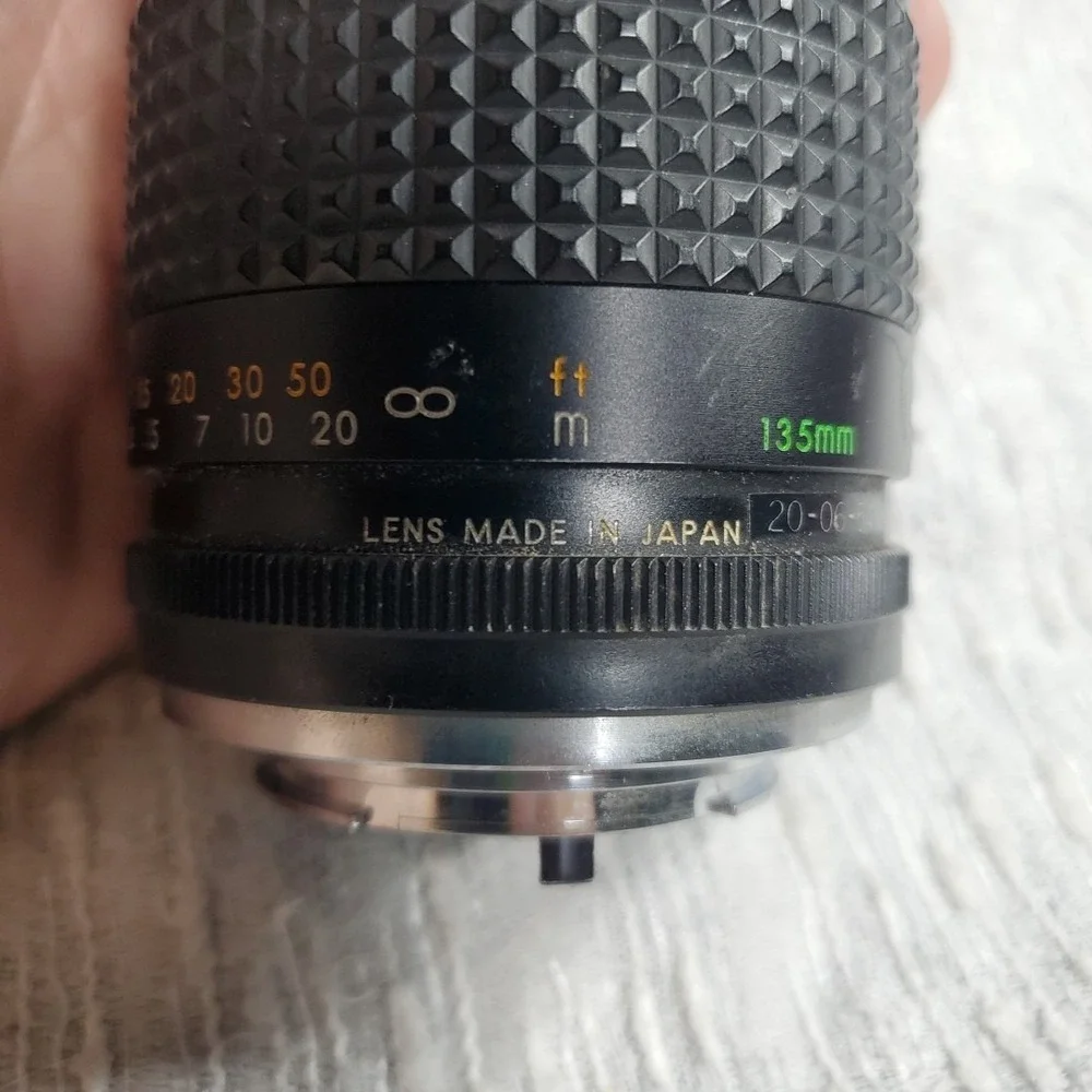 Focal 135mm f/2.8‎ MC Auto Lens Minolta MD Mount Black Vtg Japan Telephoto Prime